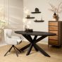 Eettafel Brandy ovaal 160 cm - zwart