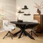 Eettafel Brandy ovaal 160 cm - zwart