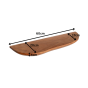 Wandplank set van 2 Live edge 60 cm