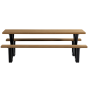 Tablo outdoor picknicktafel naturel met X-poot metaal van het woonmerk WOOOD