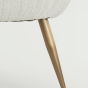 Fauteuil Tilton bouclé crème