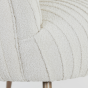 Fauteuil Tilton bouclé crème