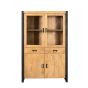 Vitrinekast Boaz - 115 cm - naturel