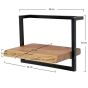 Woody metaal wandplank 40 cm - OUTLET B