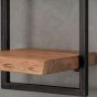 Woody metaal wandplank 30 cm