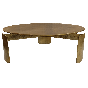 Ronde salontafel Darwin - ø90 cm - goud