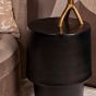 Ronde bijzettafel Kacy - ø36 cm - zwart