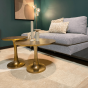 Ronde salontafel Amara - ø45 cm - antiek goud