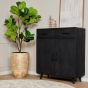 Kabinet kast Omaha - 100 cm - zwart