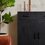 Kabinet kast Omaha - 100 cm - zwart