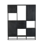 Vakkenkast Denver Supreme XXL - 160 cm - zwart