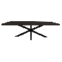 Rechthoekige eettafel Denver - 300 cm - zwart