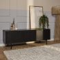 TV-meubel Madison 165 cm - zwart