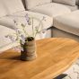 Salontafel Denver 130 cm ovaal - naturel