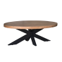 Salontafel Denver 130 cm ovaal - naturel