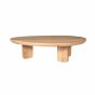 Salontafel Zillah 130 cm eiken - naturel