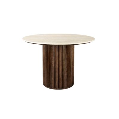 Dutchbone Arda eettafel ø115 cm - bruin