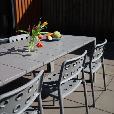 Puur Celina tuintafel staal 220x100 cm - grijs