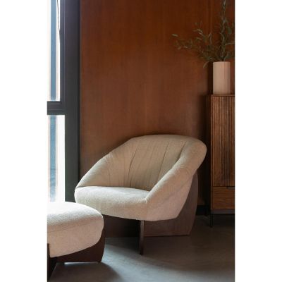 Dutchbone Emilius poef - beige