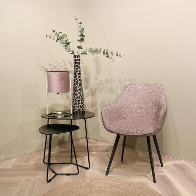 Livingfurn Luca eetkamerstoel - boucle