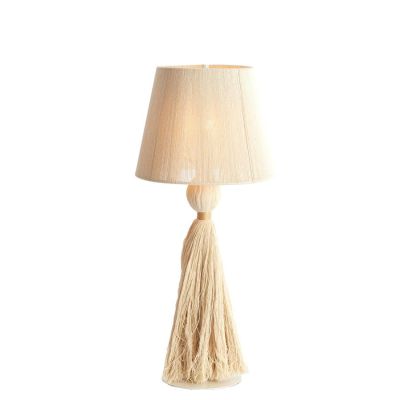 Light & Living Espino tafellamp ø31x70 cm - crème+naturel
