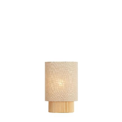 Light & Living Laslo tafellamp 30x20x45 cm hout - naturel/linnen naturel