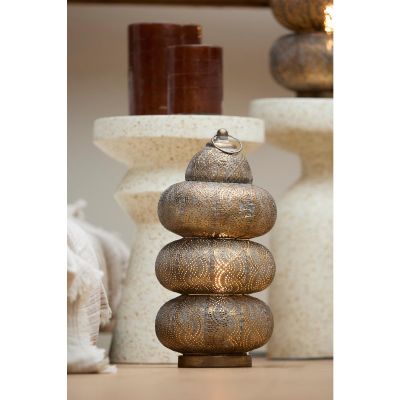 Light & Living Kaito tafellamp Ø25x52 cm - bruin goud