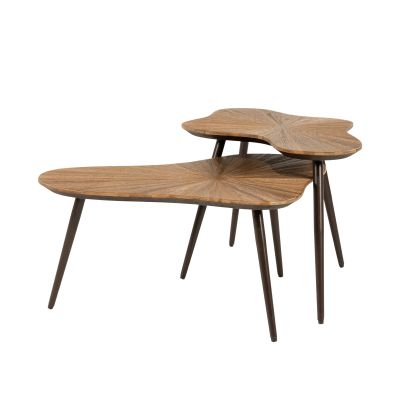 By-Boo salontafel Loma - set van 2 - naturel