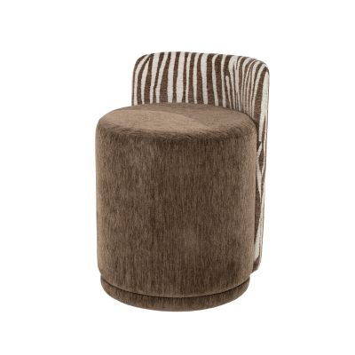 By-Boo Eetkamerstoel Marque - bruin/zebra