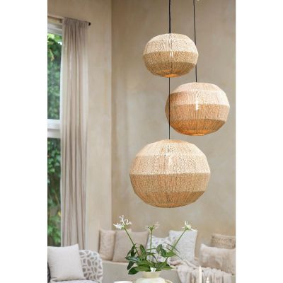 Light & Living Junna hanglamp Ø60x60 cm - jute naturel
