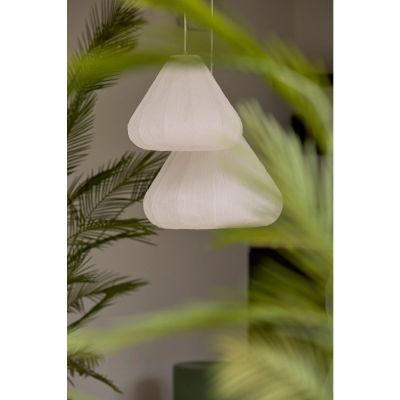 Light & Living Sarella hanglamp Ø35x28 cm - papier wit
