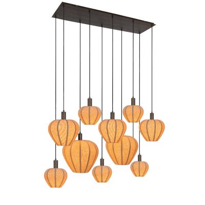 Light & Living Huxi hanglamp 10L 138x49x180 cm hout
