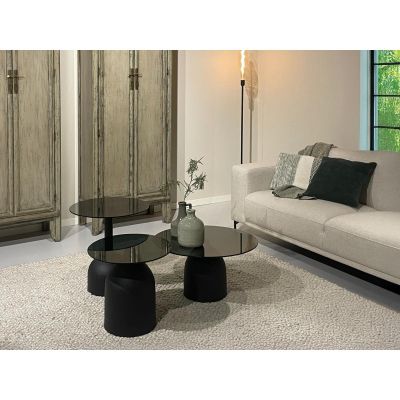 Brix Isa bijzettafel ø70 cm - zwart