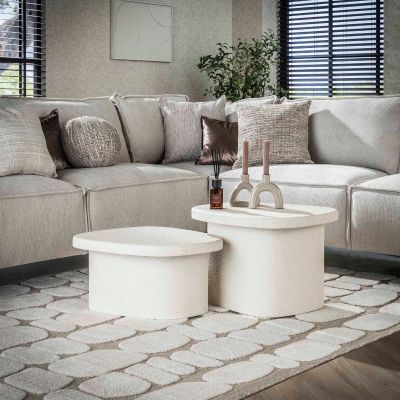 Fraaai Sachiko organische salontafels - set van 2 - L - OUTLET B