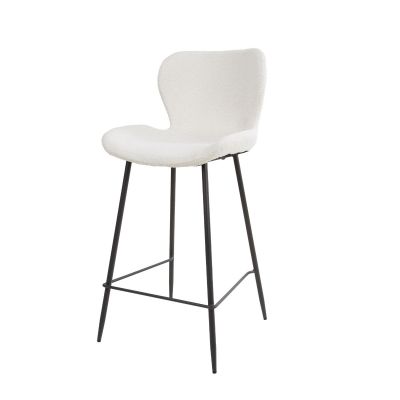 Verona barstoel - 67 cm - boucle - wit van het woonmerk Kick
