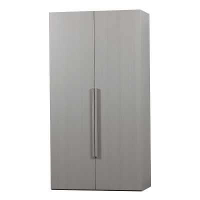Rens 2-deurs wandkast 110 cm notenhout kiezelgrijs van het woonmerk Woood