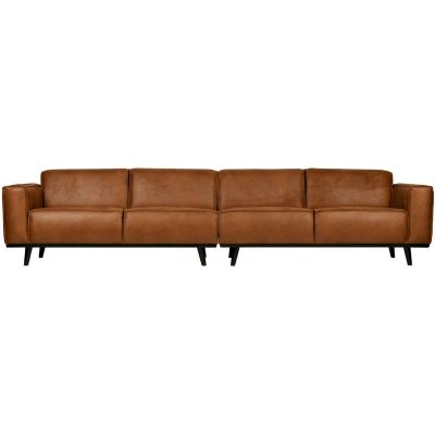 4-zits Bank Statement XL 372 Cm Eco Leer Cognac