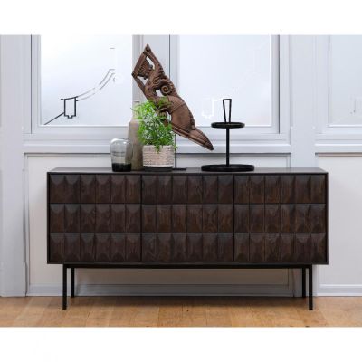 Nordic Home Magnus eiken dressoir - 160 cm - espresso