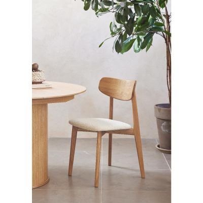 Nordic Home Elim eetkamerstoel bouclé