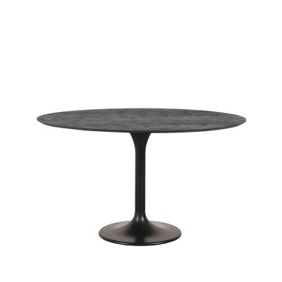 Label51 Otto eetkamertafel mangohout ø130 cm - zwart