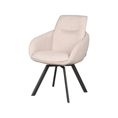 Label51 Beauty eetkamerstoel stof - naturel