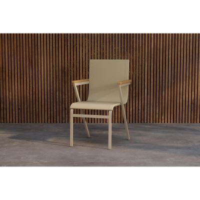 Svea Kathrine eetkamerstoelen - beige/teak