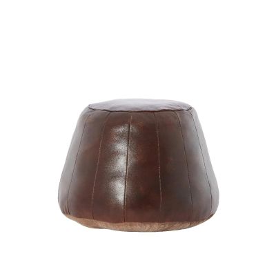 Light & Living Dovio poef Ø56x42 cm leer