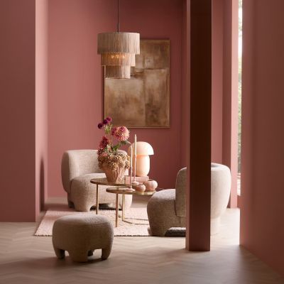 Light & Living Naraya vloerkleed 300x200 cm - crème/licht roze