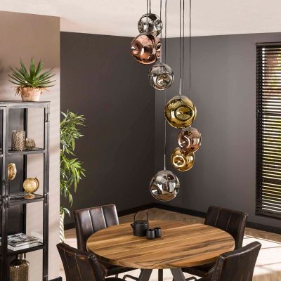 Gilian hanglamp 7L glas getrapt van het woonmerk Fraaai