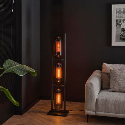 Wrexham vloerlamp 3L 158 cm staal smoke van het woonmerk Fraaai