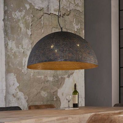 Fraaai Gear hanglamp zwart/bruin 70 cm