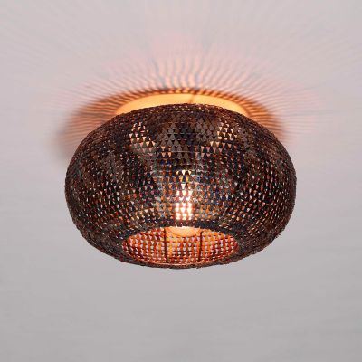 Fraaai Armin plafondlamp Ø40 cm - zwart/bruin