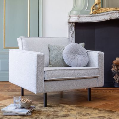 Woood Rodeo fauteuil bouclé naturel