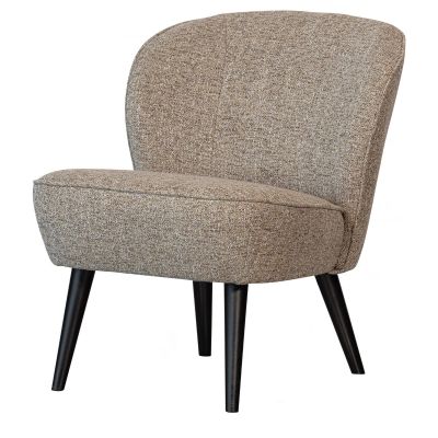 Woood Sara fauteuil - geweven stof - naturel melange